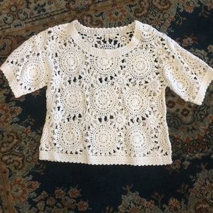 MOTH CROCHET SHIRT
